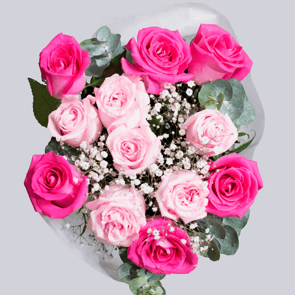 Ramo de rosas - Abrazo de alegría detalle