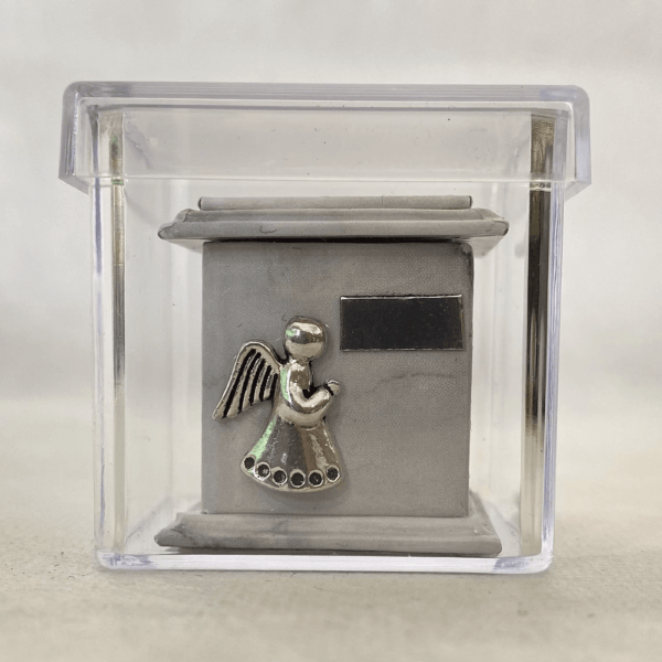 Urna funebre - Angelito Plateado Cerrada