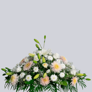 Hermoso Diseño Floral - Cubre Caja para Ataúd