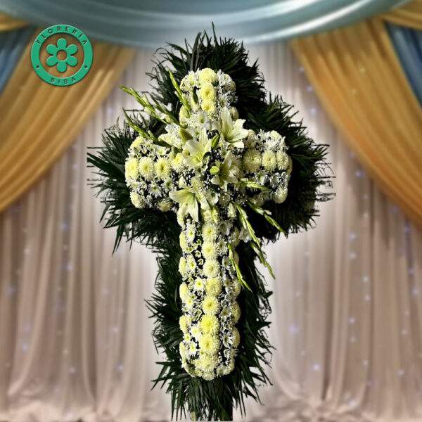 Cruces para difuntos - Arreglos florales funeral