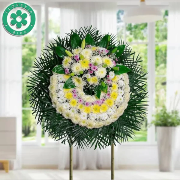 Arreglo Floral “Corona Fúnebre Mediana”
